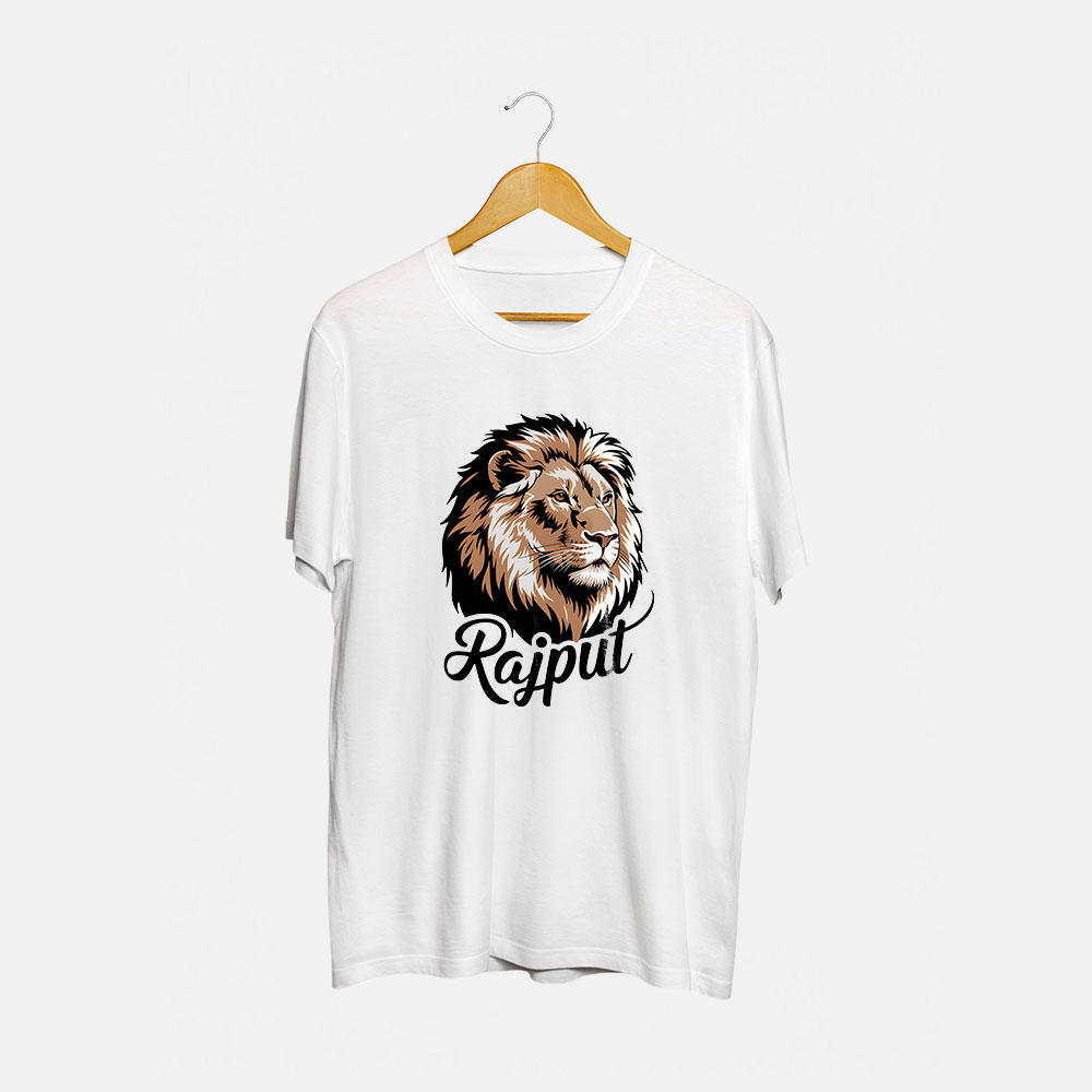 Lion Rajput Round Neck T-Shirt