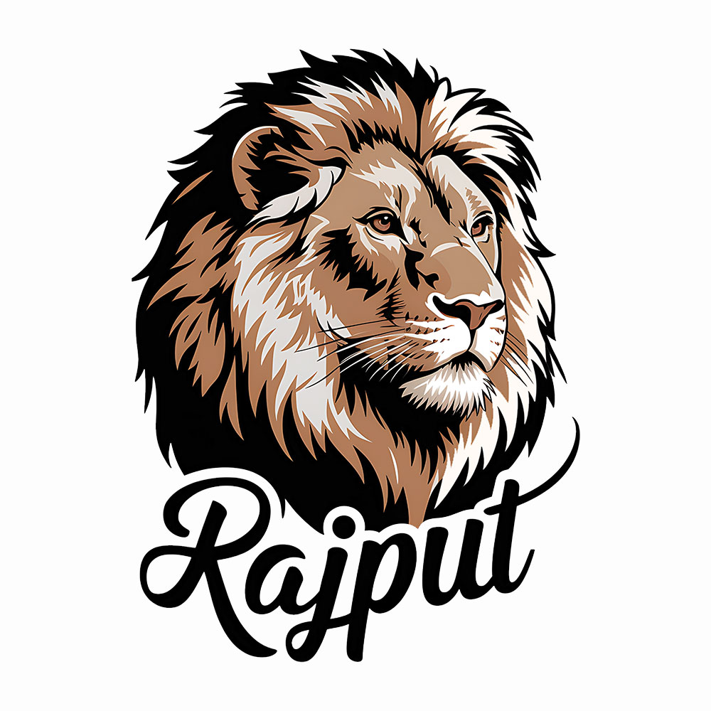 Lion Rajput Round Neck T-Shirt