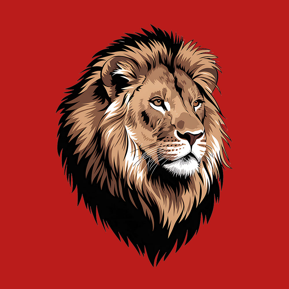 Lion Round Neck T-Shirt