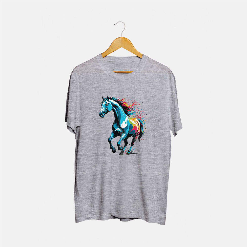Horse Round Neck T-Shirt
