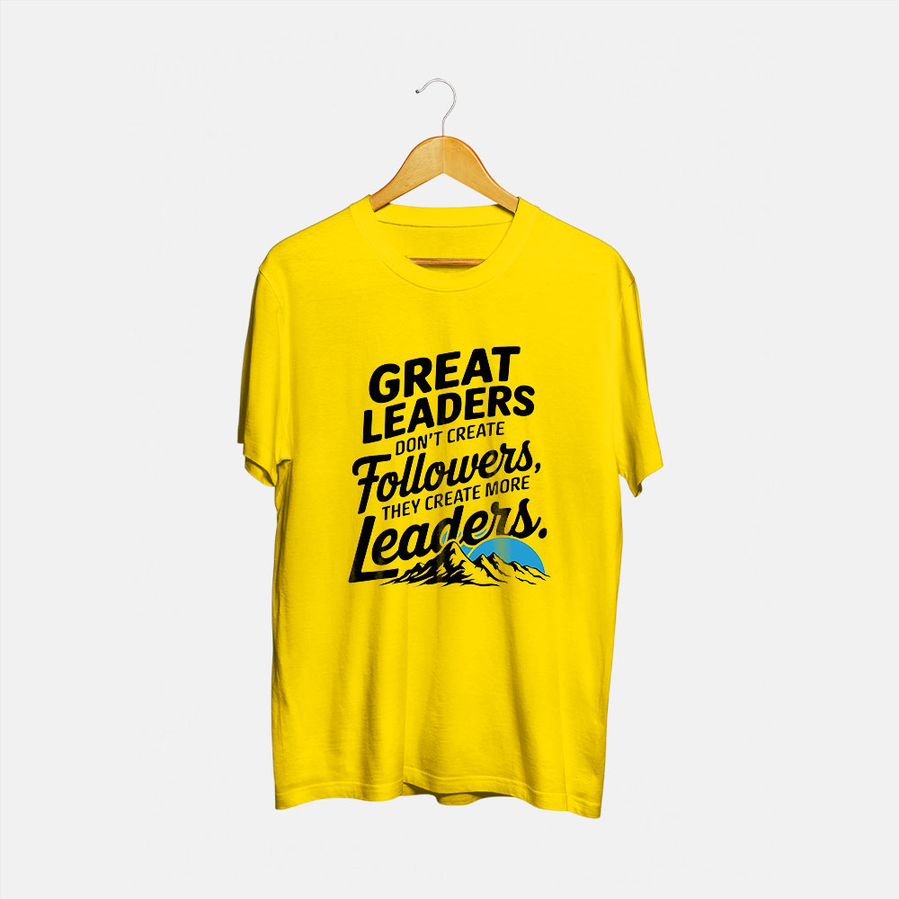 Great Leaders Round Neck T-Shirt
