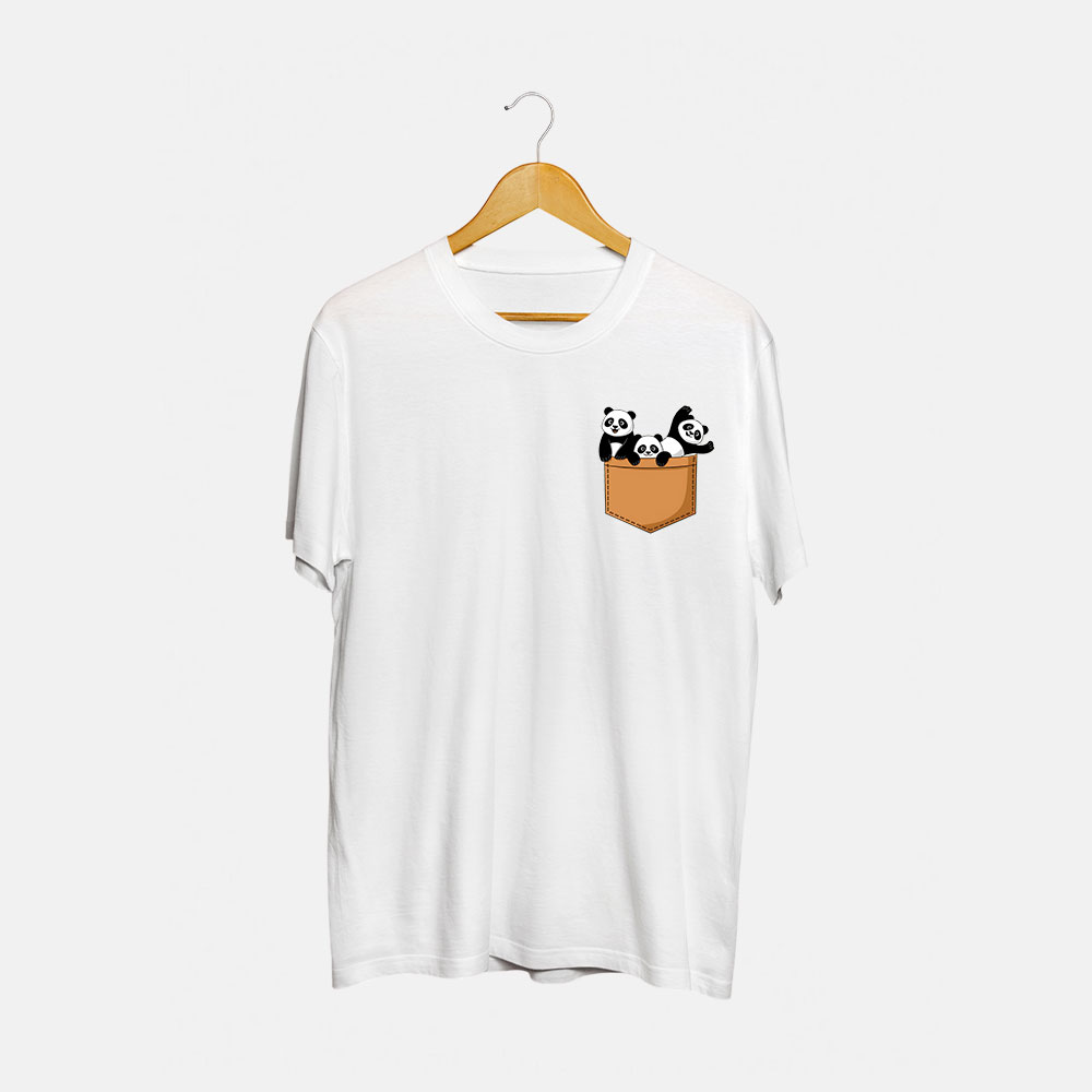 Panda Round Neck T-Shirt