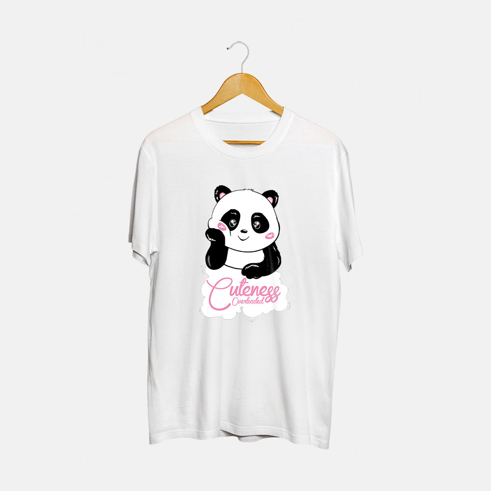 Panda Round Neck T-Shirt